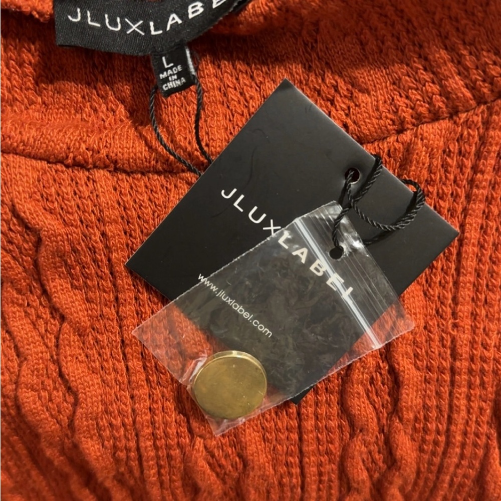 JLUXLABEL Rust Knit Crop Top - Picture 6 of 7